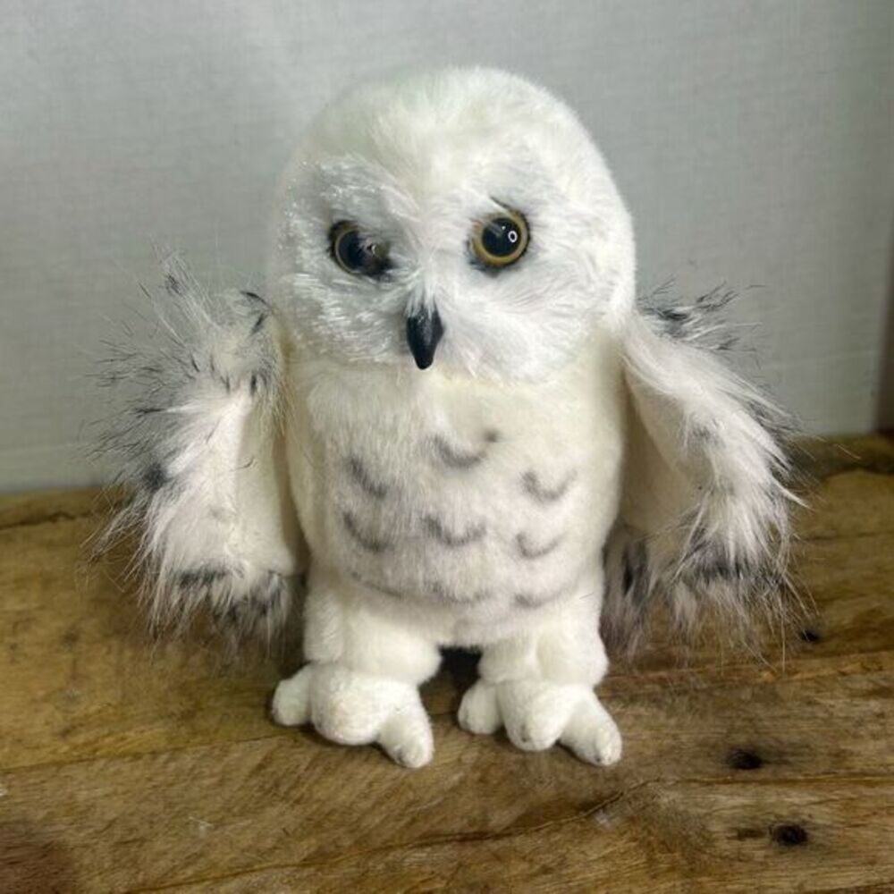 Douglas Inc Kids White Douglas‎ Legend Snowy Owl Realistic Plushy Cuddle Toy 8"